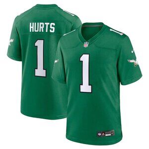 NIKE Men's Jalen Hurts Kelly Green Philadelphia Eagles Player Jersey Size L